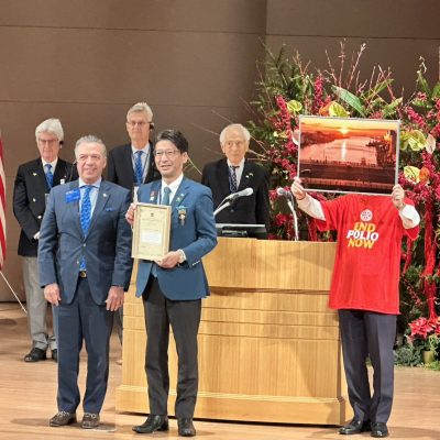 ポリオデーの写真が「メキシコRI理事長賞」を受賞！2500地区快挙！ 全国194作品から選出！